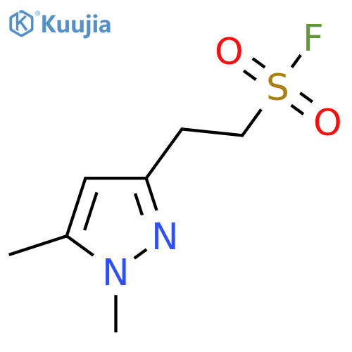 2-(1,5-dimethyl-1H-pyrazol-3-yl)ethane-1-sulfonyl fluoride structure