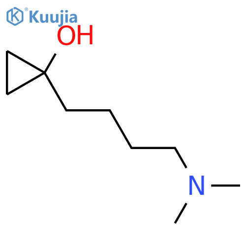 1-4-(dimethylamino)butylcyclopropan-1-ol structure