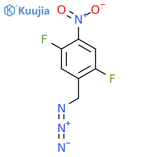 1-(azidomethyl)-2,5-difluoro-4-nitrobenzene structure
