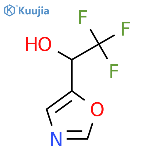 2,2,2-trifluoro-1-(1,3-oxazol-5-yl)ethan-1-ol structure