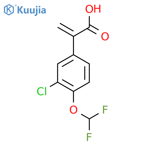 2-3-chloro-4-(difluoromethoxy)phenylprop-2-enoic acid structure