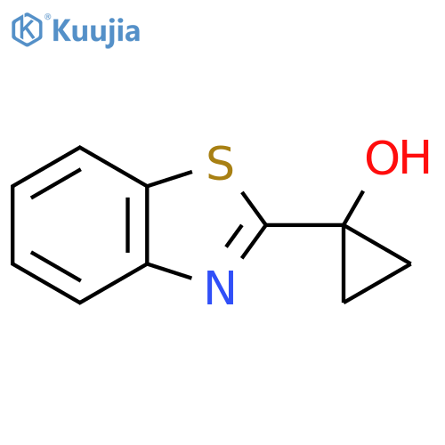 1-(1,3-benzothiazol-2-yl)cyclopropan-1-ol structure