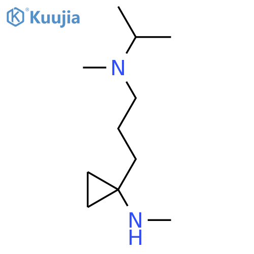 N-methyl-1-{3-methyl(propan-2-yl)aminopropyl}cyclopropan-1-amine structure