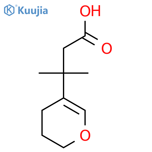 3-(3,4-dihydro-2H-pyran-5-yl)-3-methylbutanoic acid structure