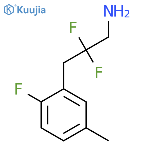 2,2-difluoro-3-(2-fluoro-5-methylphenyl)propan-1-amine structure