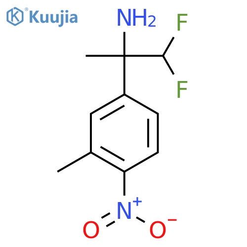 1,1-difluoro-2-(3-methyl-4-nitrophenyl)propan-2-amine structure