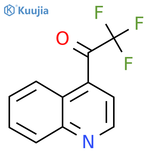 2,2,2-trifluoro-1-(quinolin-4-yl)ethan-1-one structure
