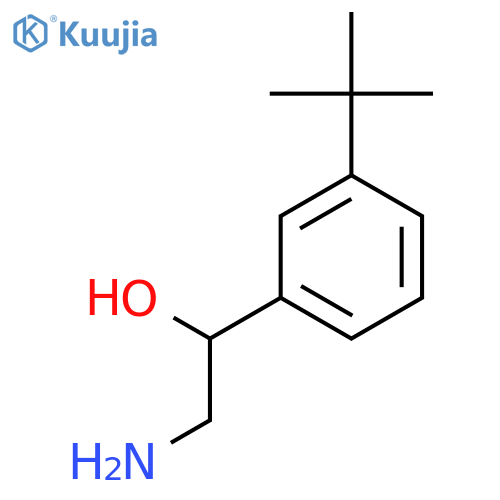 2-amino-1-(3-tert-butylphenyl)ethan-1-ol structure