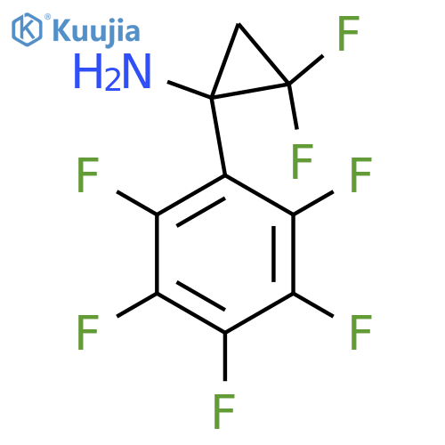 2,2-difluoro-1-(pentafluorophenyl)cyclopropan-1-amine structure