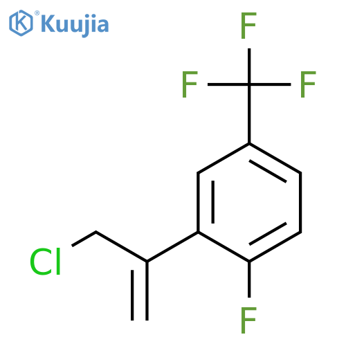 2-(3-chloroprop-1-en-2-yl)-1-fluoro-4-(trifluoromethyl)benzene structure