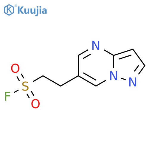 2-{pyrazolo1,5-apyrimidin-6-yl}ethane-1-sulfonyl fluoride structure
