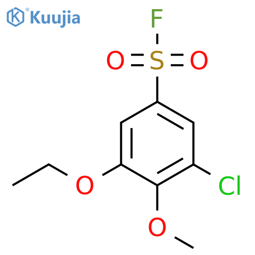 3-chloro-5-ethoxy-4-methoxybenzene-1-sulfonyl fluoride structure