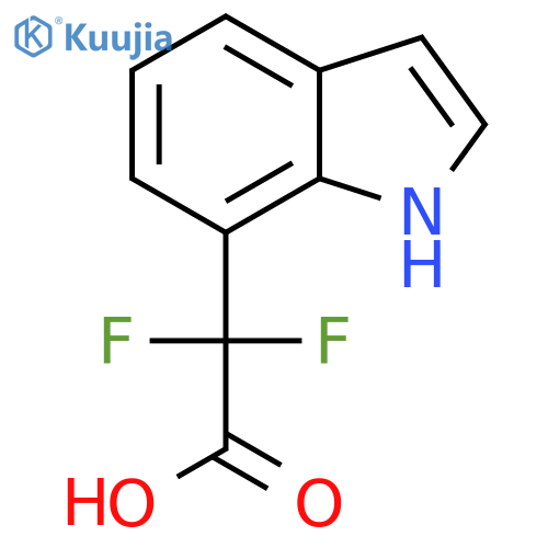 2,2-difluoro-2-(1H-indol-7-yl)acetic acid structure