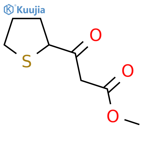 methyl 3-oxo-3-(thiolan-2-yl)propanoate structure