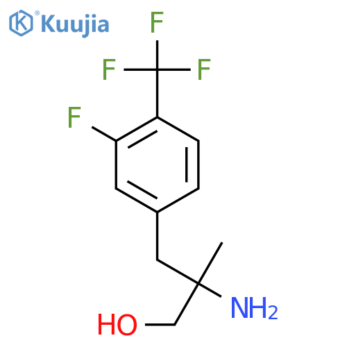 2-amino-3-3-fluoro-4-(trifluoromethyl)phenyl-2-methylpropan-1-ol structure