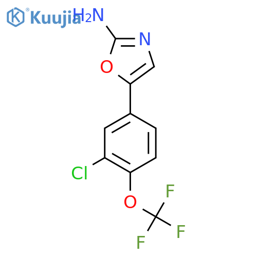 5-3-chloro-4-(trifluoromethoxy)phenyl-1,3-oxazol-2-amine structure