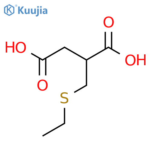 2-(ethylsulfanyl)methylbutanedioic acid structure