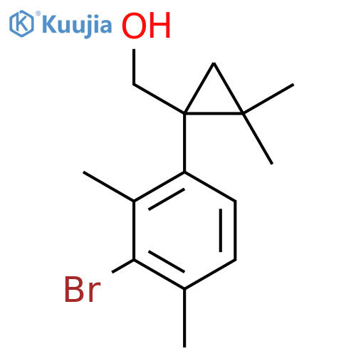 1-(3-bromo-2,4-dimethylphenyl)-2,2-dimethylcyclopropylmethanol structure
