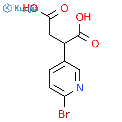 2-(6-bromopyridin-3-yl)butanedioic acid structure