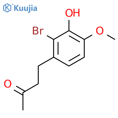 4-(2-bromo-3-hydroxy-4-methoxyphenyl)butan-2-one structure