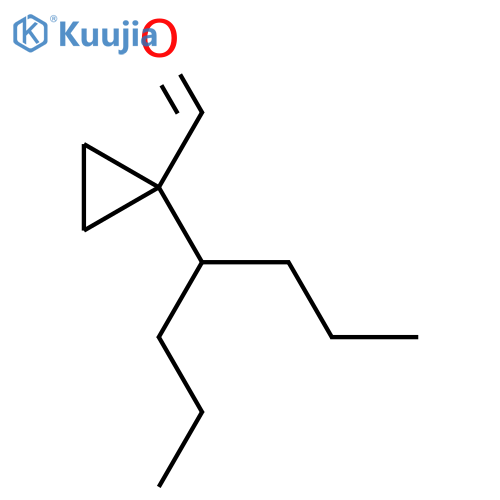 1-(heptan-4-yl)cyclopropane-1-carbaldehyde structure