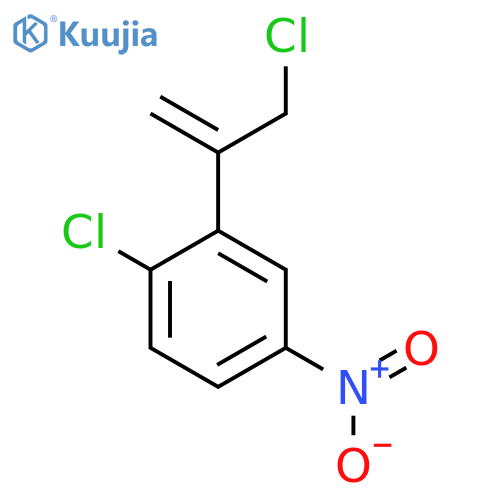 1-chloro-2-(3-chloroprop-1-en-2-yl)-4-nitrobenzene structure