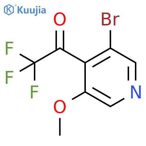 1-(3-bromo-5-methoxypyridin-4-yl)-2,2,2-trifluoroethan-1-one structure