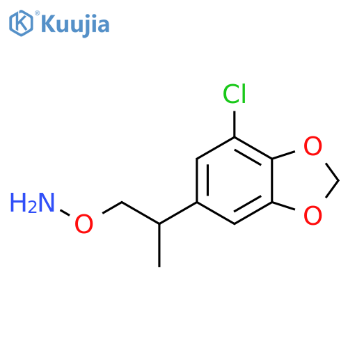 O-2-(7-chloro-1,3-dioxaindan-5-yl)propylhydroxylamine structure