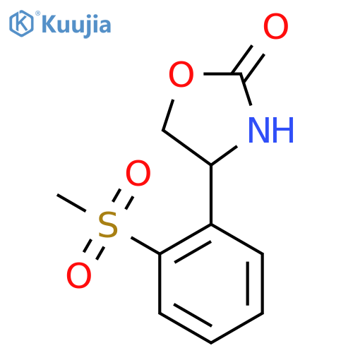 4-(2-methanesulfonylphenyl)-1,3-oxazolidin-2-one structure