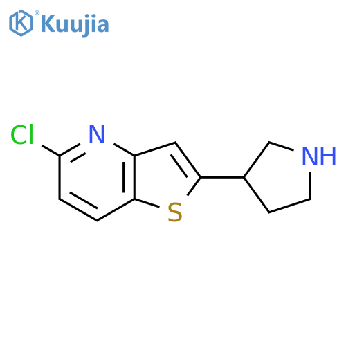 3-{5-chlorothieno3,2-bpyridin-2-yl}pyrrolidine structure