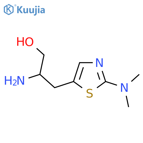 2-amino-3-2-(dimethylamino)-1,3-thiazol-5-ylpropan-1-ol structure