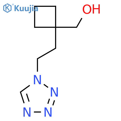 {1-2-(1H-1,2,3,4-tetrazol-1-yl)ethylcyclobutyl}methanol structure