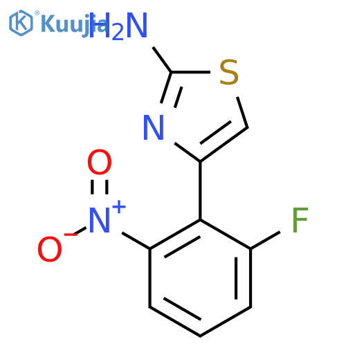 4-(2-fluoro-6-nitrophenyl)-1,3-thiazol-2-amine structure