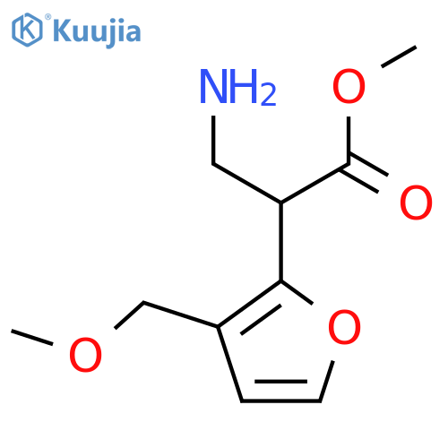 methyl 3-amino-2-3-(methoxymethyl)furan-2-ylpropanoate structure