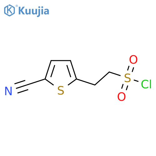 2-(5-cyanothiophen-2-yl)ethane-1-sulfonyl chloride structure