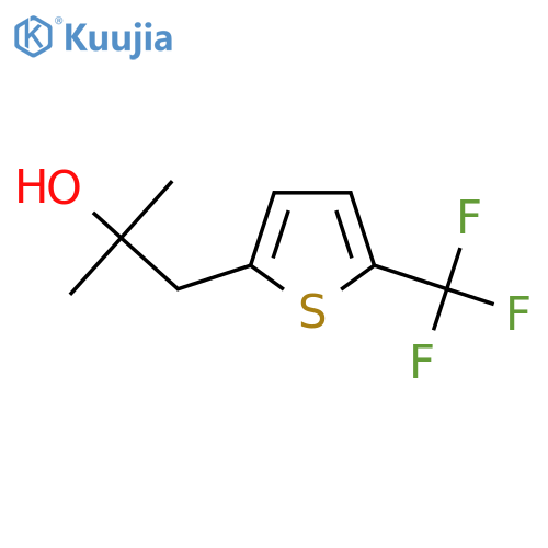 2-methyl-1-5-(trifluoromethyl)thiophen-2-ylpropan-2-ol structure