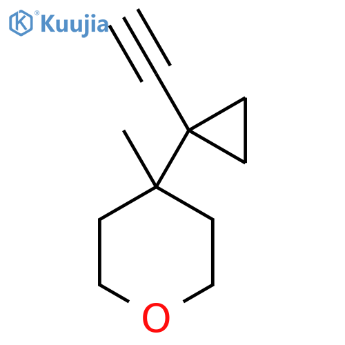 4-(1-ethynylcyclopropyl)-4-methyloxane structure