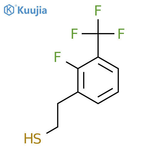 2-2-fluoro-3-(trifluoromethyl)phenylethane-1-thiol structure