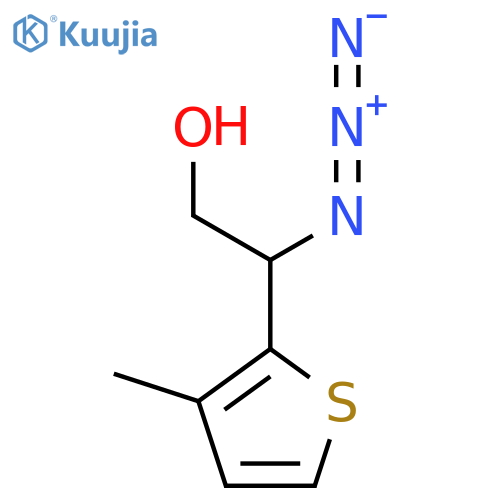 2-azido-2-(3-methylthiophen-2-yl)ethan-1-ol structure