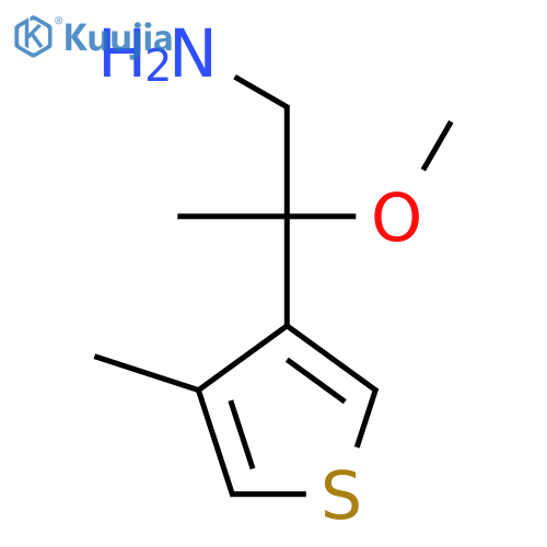 2-methoxy-2-(4-methylthiophen-3-yl)propan-1-amine structure