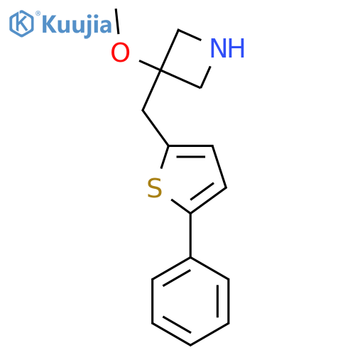 3-methoxy-3-(5-phenylthiophen-2-yl)methylazetidine structure