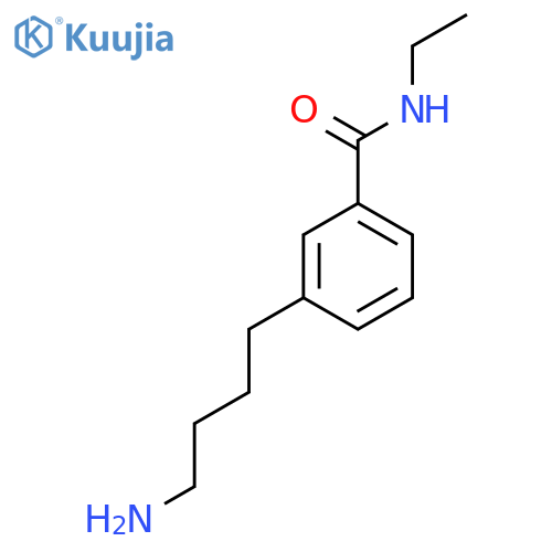 3-(4-aminobutyl)-N-ethylbenzamide structure