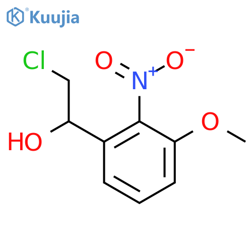 2-chloro-1-(3-methoxy-2-nitrophenyl)ethan-1-ol structure