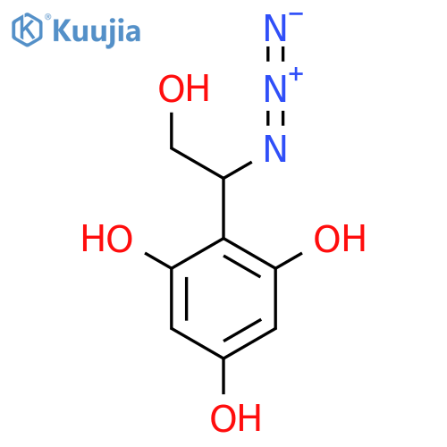 2-(1-azido-2-hydroxyethyl)benzene-1,3,5-triol structure