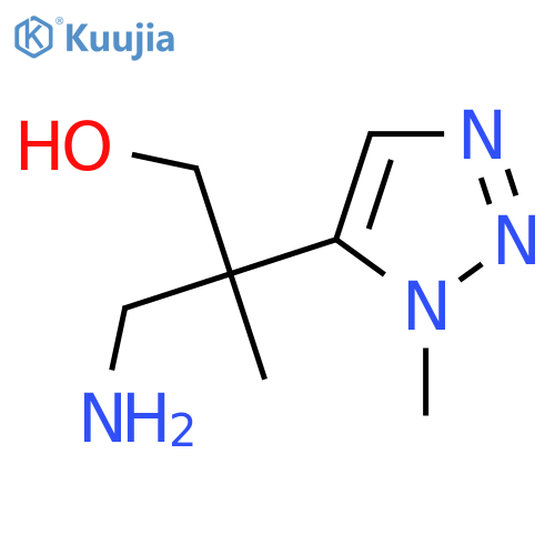 3-amino-2-methyl-2-(1-methyl-1H-1,2,3-triazol-5-yl)propan-1-ol structure
