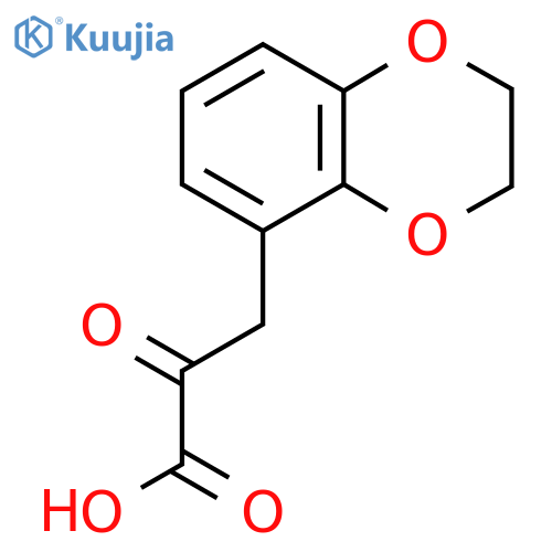 3-(2,3-dihydro-1,4-benzodioxin-5-yl)-2-oxopropanoic acid structure
