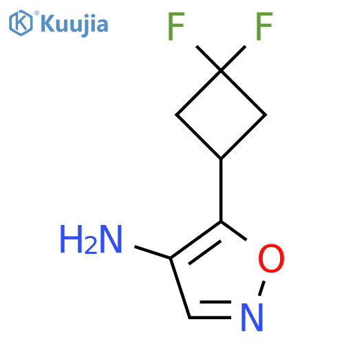 5-(3,3-difluorocyclobutyl)-1,2-oxazol-4-amine structure