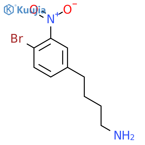 4-(4-bromo-3-nitrophenyl)butan-1-amine structure