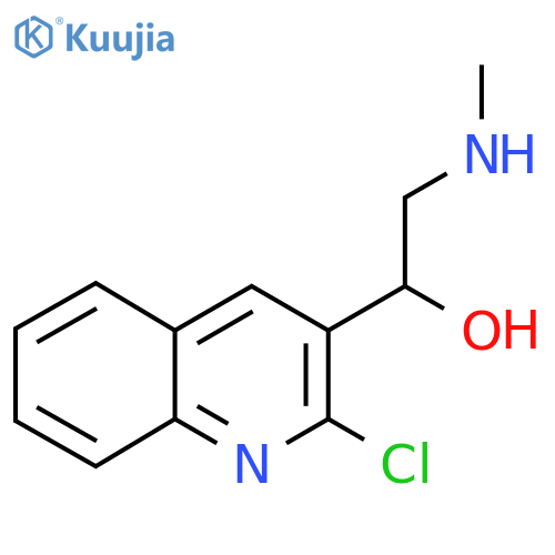 1-(2-chloroquinolin-3-yl)-2-(methylamino)ethan-1-ol structure