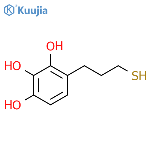 4-(3-sulfanylpropyl)benzene-1,2,3-triol structure